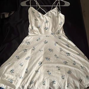 White flower dress